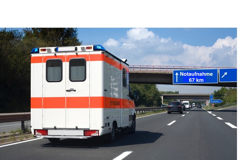 nächste Notaufnahme: 67 km